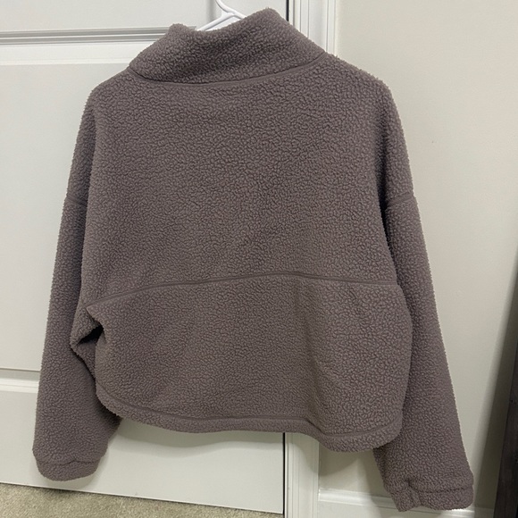 Gymshark Women’s Elevate Fleece Midi Jacket - Mauve - Picture 4 of 5